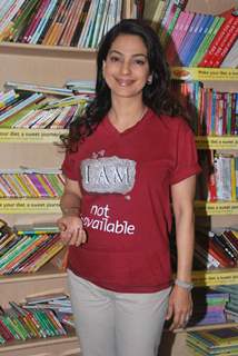 Juhi Chawla Launch My Brother Nikhil Screenplay at Crossword Book Store. .