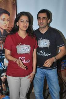 Sanjay Suri and Juhi Chawla Launch My Brother Nikhil Screenplay at Crossword Book Store. .