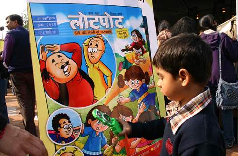 The 1st Annual Indian Comic Com at Dilli Haat, in New Delhi on Saturday. .