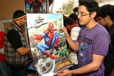 The 1st Annual Indian Comic Com at Dilli Haat, in New Delhi on Saturday. .