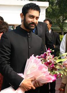 Aamir Khan at the release of  book &quot;Colours of My Rainbow&quot; in New Delhi