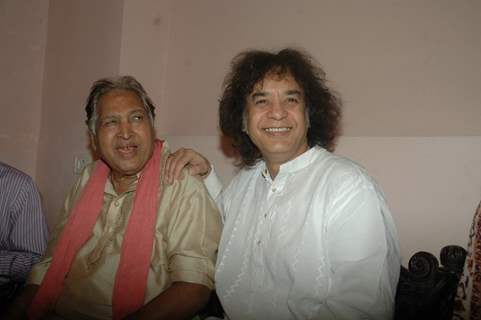 Zakir hussain launches album &quot;The Legacy&quot; by Ustad Sultan Khan and his son Sabir Khan