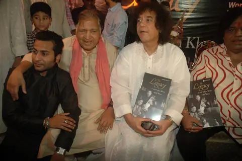 Zakir hussain launches album &quot;The Legacy&quot; by Ustad Sultan Khan and his son Sabir Khan