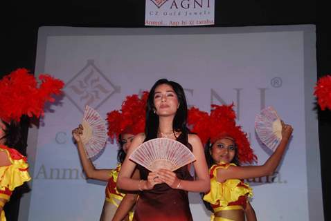 Amrita Rao announced as the brand ambassador of Agni Jewellery at Sea Princess, Juhu, Mumbai. .