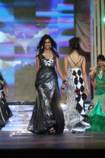 Model walks the ramp at Grand Finale of Indian Princess 2011-12