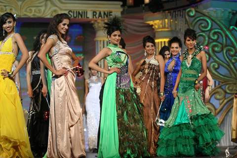 Models at Grand Finale of Indian Princess 2011-12