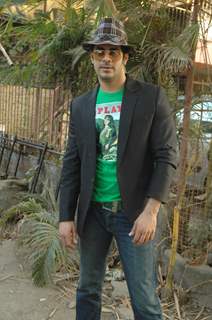 Kaishav Arora shoots for film Yeh Dooriyan at Andheri. .