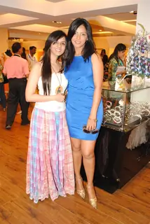 Neetu Chandra and Nishka Lulla at Neeta Lulla's new collections at AZA showroom