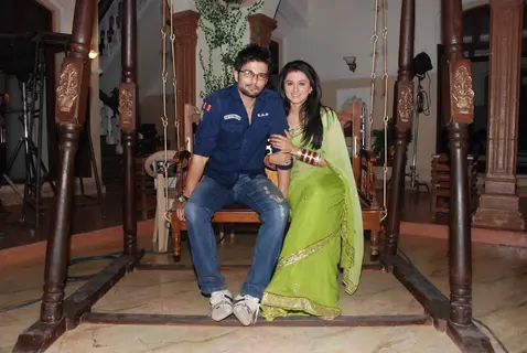 RaQesh Vashisth and Ridhi Dogra at Maryada Serial 100 episodes success bash. .
