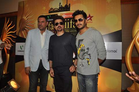 Ritesh, Anil Kapoor and Boman Irani at IIFA Voting Weekend 2011 at Hotel JW Marriott in Juhu, Mumbai