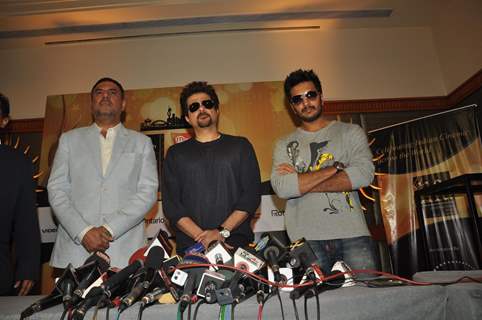 Ritesh, Anil Kapoor and Boman Irani at IIFA Voting Weekend 2011 at Hotel JW Marriott in Juhu, Mumbai