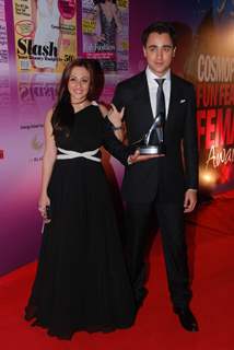 Imran Khan with wife Avantika walked the red carpet at Cosmopolitan Awards. .