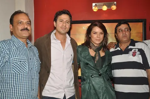 Aryan Vaid and Udita Goswami on the location of Diary of a Butterfly film at Goregaon