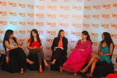 Mini Mathur and Tanishta Chaterjee at Big Love CBS channel launch