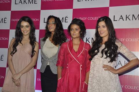 Models at Lakme fantasy collection launch, Olive. .