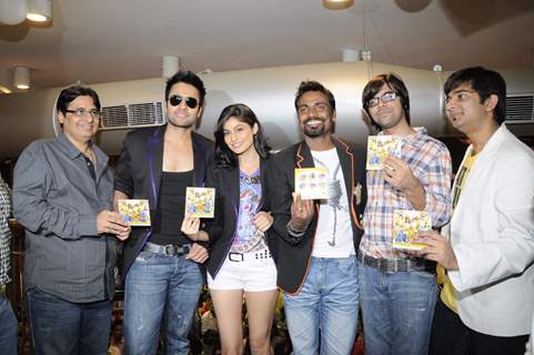 Jackky Bhagnani, Remo Dsouza and Pooja Gupta at F.A.L.T.U film music launch at Planet M, Mumbai