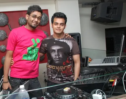 Vafi Khan with his friend at Piyush Sachdev birthday bash -A rocking affair
