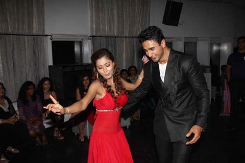 Sara and Nishant dancing at 100 Episode Success Party of Ram Milaayi Jodi