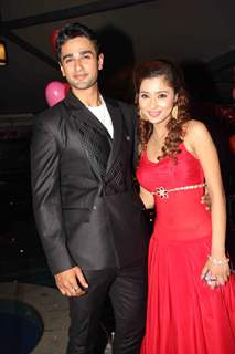 Sara Khan and Nishant Malkani pose for pictures at party of Ram Milaayi Jodi