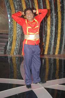 Raju Shrivastav on the sets of Comedy Ka Maha Muqabla. .