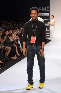 Designer Amalraj Sengupta's creations during the Lakme Fashion Week day 4 in Mumbai. .