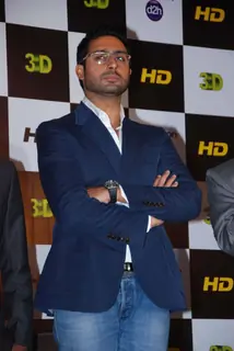Abhishek Bachchan at 3-d HD launch for Videocon D2H at Novotel. .