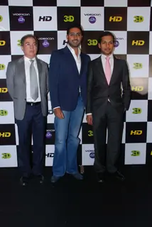 Abhishek Bachchan at 3-d HD launch for Videocon D2H at Novotel. .