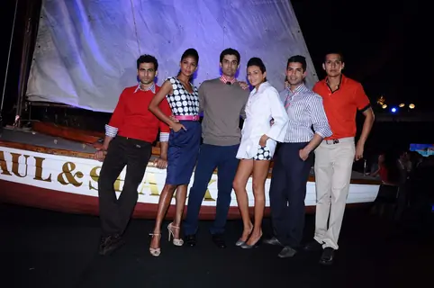 Models at Paul & Shark launch