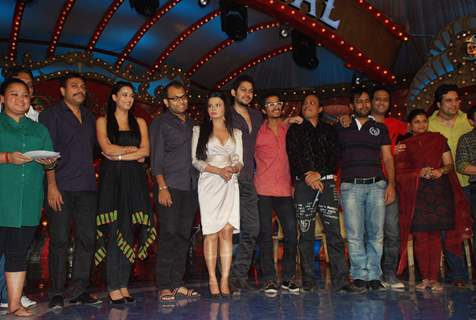 Rakhi Sawant at Comedy Circus on location at Andheri. .