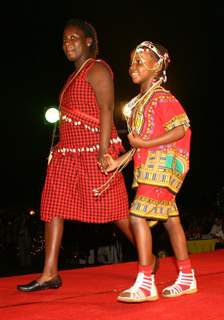 Fashion Show at the Charity African Gala Evening organized by Association of spouses of African Heads of Mission,in New Delhi on Friday..
