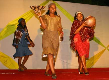 Fashion Show at the Charity African Gala Evening organized by Association of spouses of African Heads of Mission,in New Delhi on Friday..