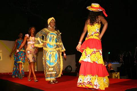 Fashion Show at the Charity African Gala Evening organized by Association of spouses of African Heads of Mission,in New Delhi on Friday..