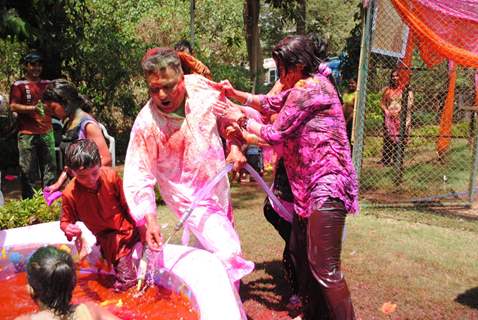 Ekta Kapoor and Sanjay Gupta Holi Party at Versova