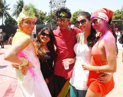 Rohit Verma at Zoom Holi Party in Tulip star