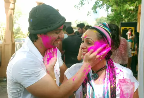 Shailesh Gulabani and Ashita Dhawan at Zoom Holi Party in Tulip star