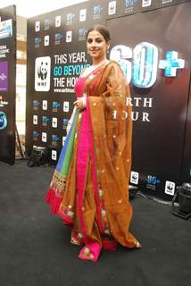 Vidya Balan at WWF World Earth Hour event at ITC Grand Maratha, Mumbai. .