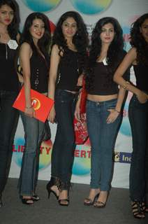 Models at Femina Miss India 2011 contestants visit Liberty store at Oberoi Mall. .