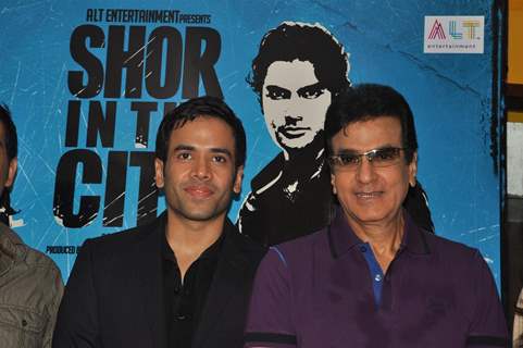 Jeetendra and Tusshar Kapoor at Upcoming film 'Shor In The City' First look and Poster released