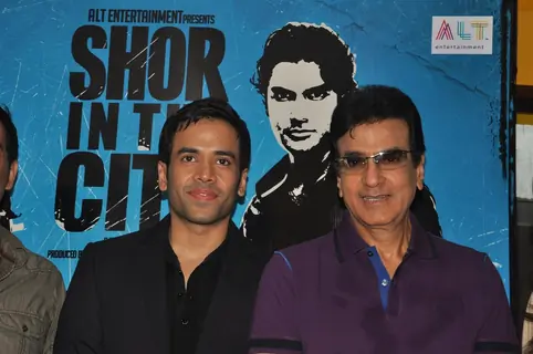 Jeetendra and Tusshar Kapoor at Upcoming film 'Shor In The City' First look and Poster released