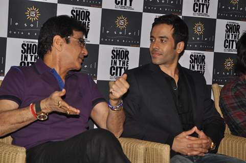 Jeetendra and Tusshar Kapoor at Upcoming film 'Shor In The City' First look and Poster released