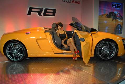 Gul Panag unveils the new Audi R8 Spider Venue at Taj Colaba