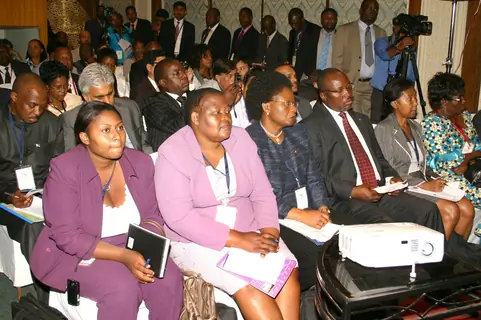 Delegates at the conference &quot;Challenges and opportunities for Indian Enterprise in Africa&quot;