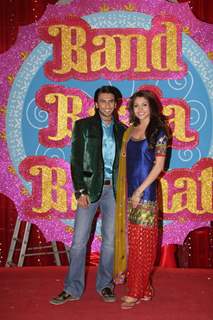 Anushka Sharma & Ranveer Singh during the Shoot promo of Band Baaja Barat by Sony Tv in Mumbai