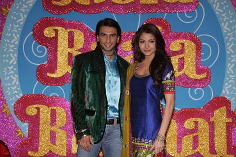 Anushka Sharma & Ranveer Singh during the Shoot promo of Band Baaja Barat by Sony Tv in Mumbai