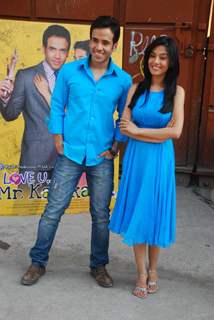 Tusshar Kapoor and Amrita Rao at Love U... Mr. Kalakaar! Promo Shoot in Filmcity