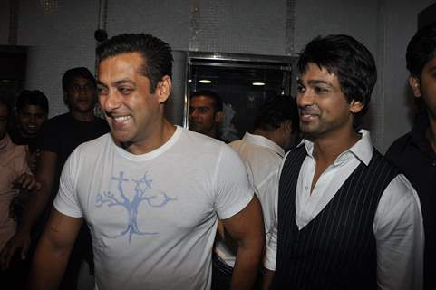 Salman Khan at Nikhil Dwivedi wedding Reception party. .