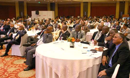 Delegates at the valedictory session of  the ''7th CII-Exim Bank Conclave on India Africa Project Partnership 2011