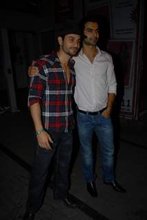 Ashmit Patel and Kunal Khemu at Nikhil Dwivedi's wedding Reception party at Escobar