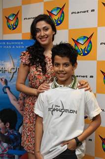 Darsheel Safary and Manjari Fadnis at Music launch of movie 'Zokkomon' at Planet M,Churchgate,Mumbai