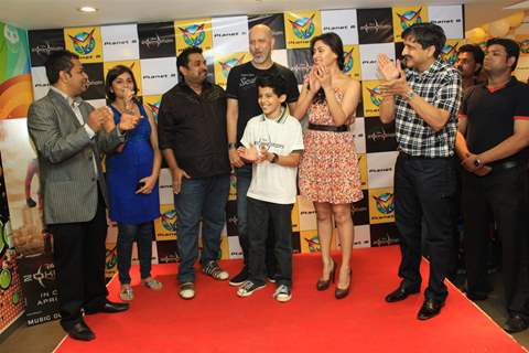 Cast and crew at Music launch of movie 'zokkomon' at Planet M, Churchgate, Mumbai